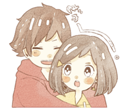 yuruhuwakeisticker~couple~ sticker #13472036
