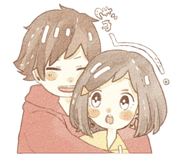 yuruhuwakeisticker~couple~ sticker #13472036