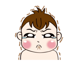 Mochi Baby to move a bit together sticker #13472199