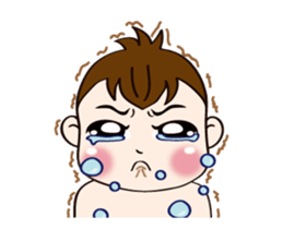 Mochi Baby to move a bit together sticker #13472200