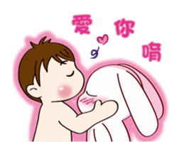 Mochi Baby to move a bit together sticker #13472206