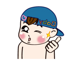 Mochi Baby to move a bit together sticker #13472215