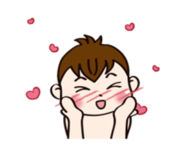 Mochi Baby to move a bit together sticker #13472217