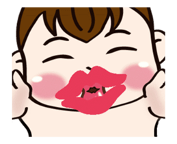 Mochi Baby to move a bit together sticker #13472218