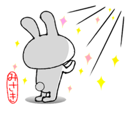 Cute Bunny Sticker sticker #13472480