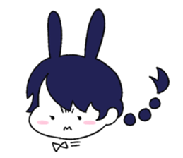 cute Bunny Girls sticker #13473352
