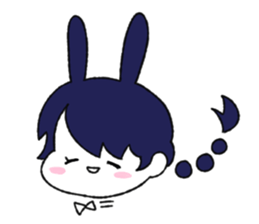 cute Bunny Girls sticker #13473354