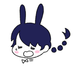 cute Bunny Girls sticker #13473356