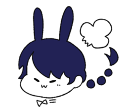 cute Bunny Girls sticker #13473359