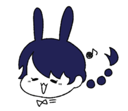 cute Bunny Girls sticker #13473360