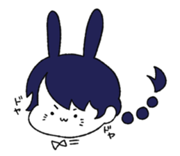 cute Bunny Girls sticker #13473363
