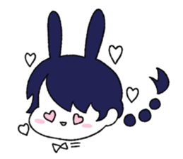 cute Bunny Girls sticker #13473364