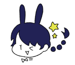 cute Bunny Girls sticker #13473366