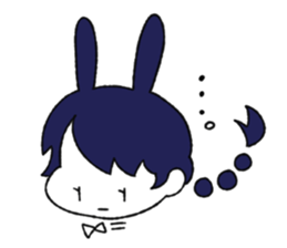cute Bunny Girls sticker #13473367