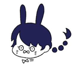 cute Bunny Girls sticker #13473369