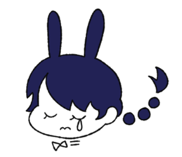 cute Bunny Girls sticker #13473370