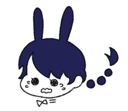 cute Bunny Girls sticker #13473371