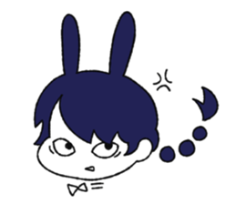 cute Bunny Girls sticker #13473373