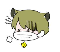 Cute cat boy sticker #13473521