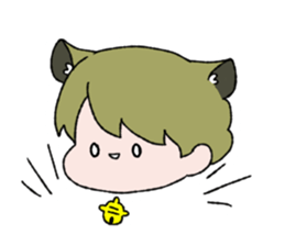 Cute cat boy sticker #13473524