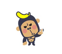 Banana QQ Monkey 3 sticker #13473566