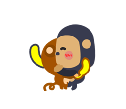 Banana QQ Monkey 3 sticker #13473569
