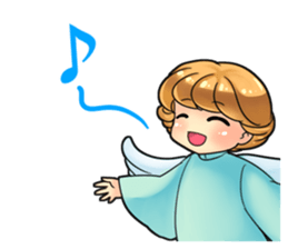 Angel's greeting sticker #13473608