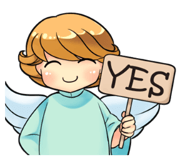 Angel's greeting sticker #13473620