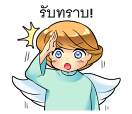 Angel's greeting sticker #13473628
