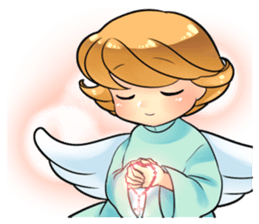 Angel's greeting sticker #13473631
