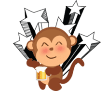 MR.N crazy monkey sticker #13474969