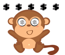MR.N crazy monkey sticker #13474996
