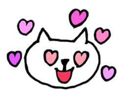 White Cat(Japanese) sticker #13475353