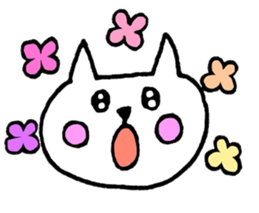 White Cat(Japanese) sticker #13475355