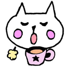 White Cat(Japanese) sticker #13475358