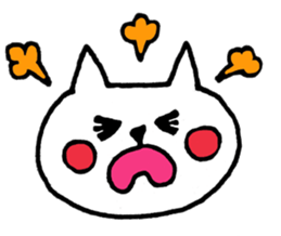White Cat(Japanese) sticker #13475365
