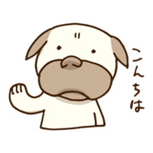 PUGLOG -Everyday of Pug- sticker #13475740