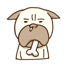 PUGLOG -Everyday of Pug- sticker #13475743