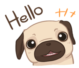 Dodo The Pug sticker #13476670