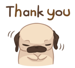 Dodo The Pug sticker #13476675