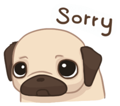 Dodo The Pug sticker #13476676