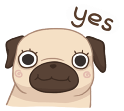 Dodo The Pug sticker #13476677