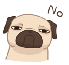 Dodo The Pug sticker #13476678