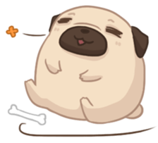 Dodo The Pug sticker #13476683