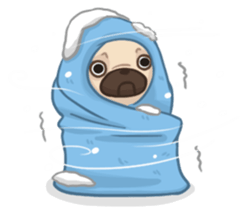 Dodo The Pug sticker #13476689