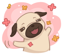 Dodo The Pug sticker #13476691