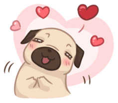 Dodo The Pug sticker #13476692