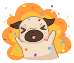 Dodo The Pug sticker #13476693