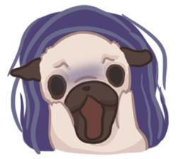 Dodo The Pug sticker #13476701