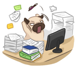 Dodo The Pug sticker #13476705